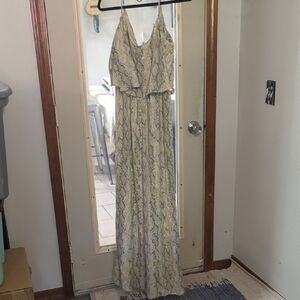 Ark & Co Green Maxi Sundress for Wedding Guest